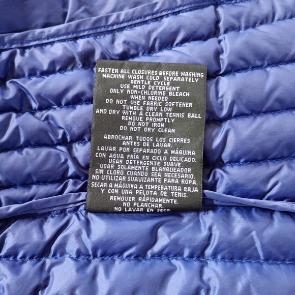 Heatpeek lightweight nylon collapsible Women's Blue Puffer Vest M - Picture 5 of 12